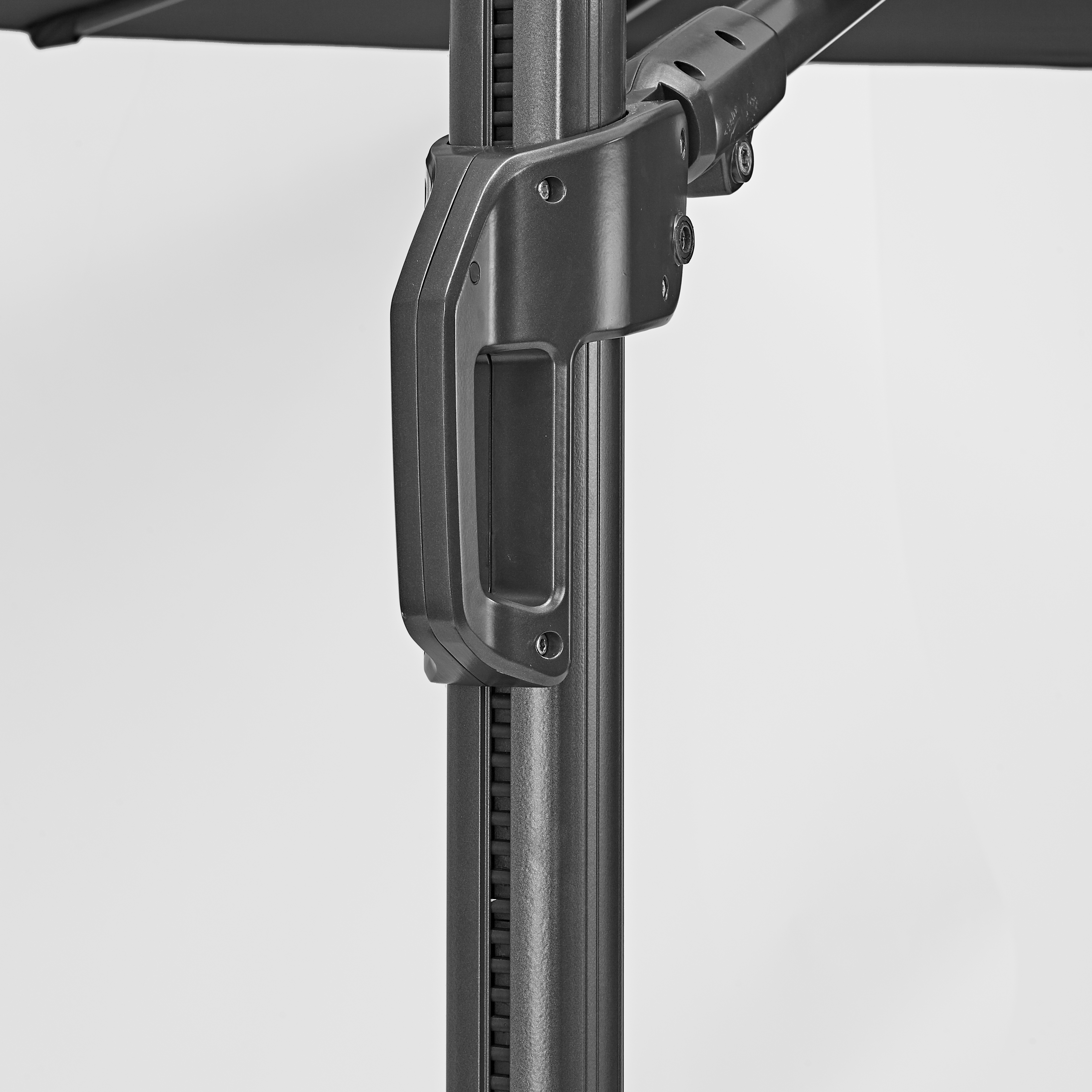 Ombrellone a palo laterale grigio SONORA II NATERIAL con telo rettangolare grigio L 282 x P 391 x H 274 cm - 6