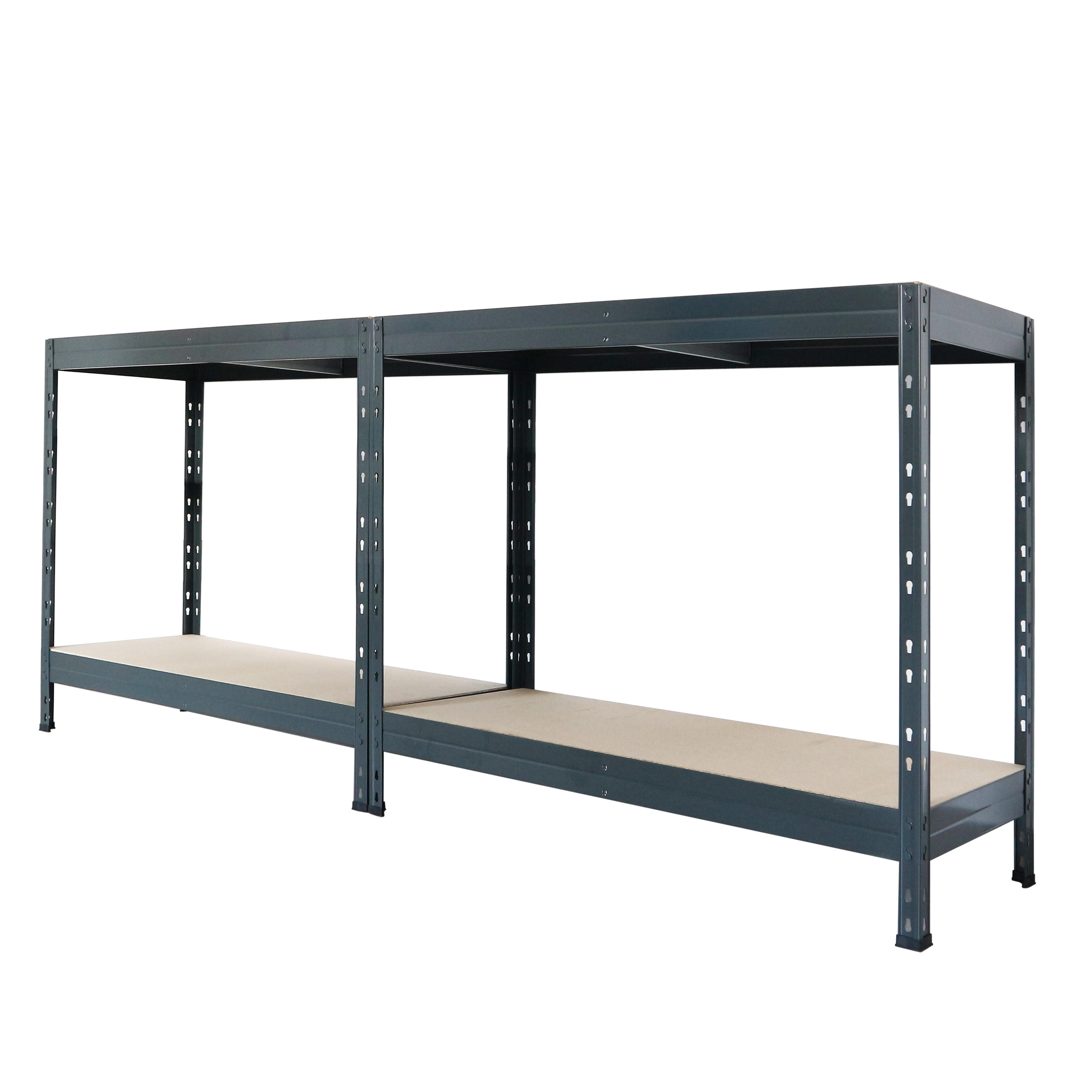 Regał magazynowy Rivet wym. 180x90x45 cm, 4 półki, nośćność 360 kg - 3