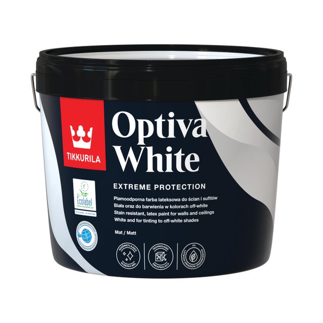 Tikkurila Optiva White lateksowa farba do ścian 2,7L