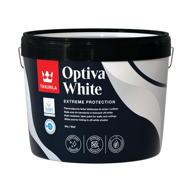 Tikkurila Optiva White lateksowa farba do ścian 9L
