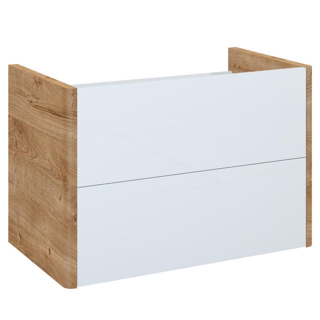 Szafka wisząca Sottile dąb grandson / biała 80 cm