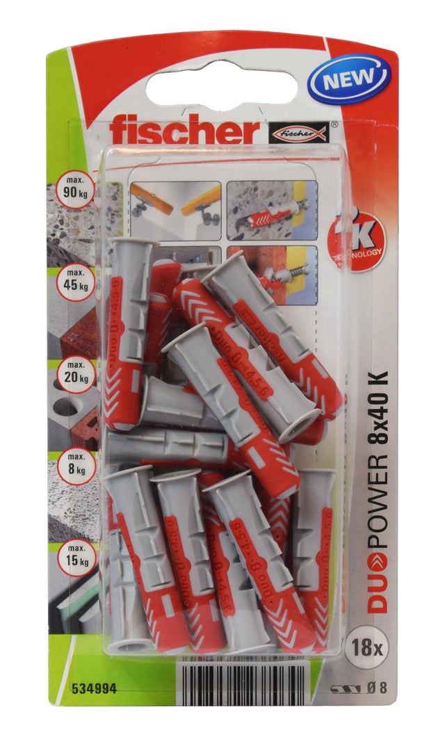 Kołek DUOPOWER 8x40 (18 szt.)