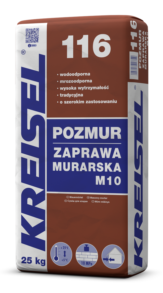 Zaprawa murarska Kreisel Pozmur 116 25 kg
