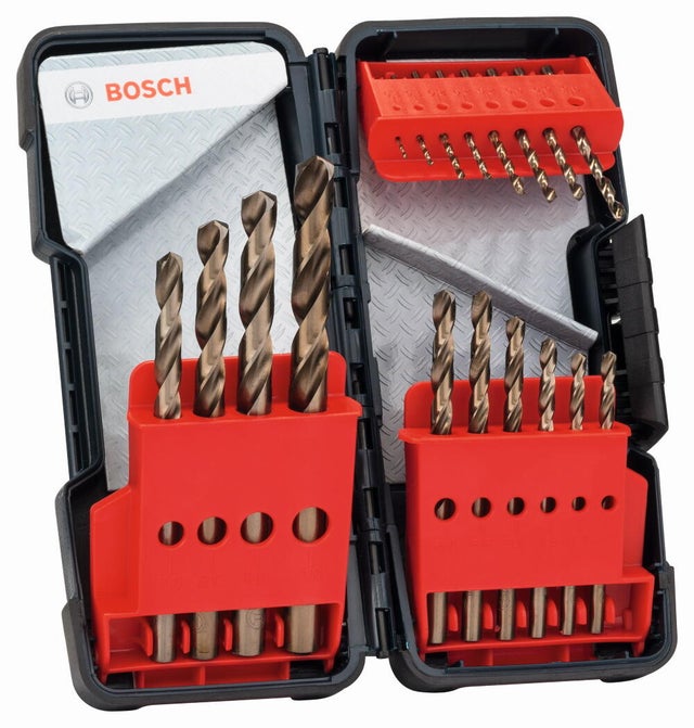 Zestaw wierteł kobaltowych do metalu Toughbox Bosch, 18 szt.