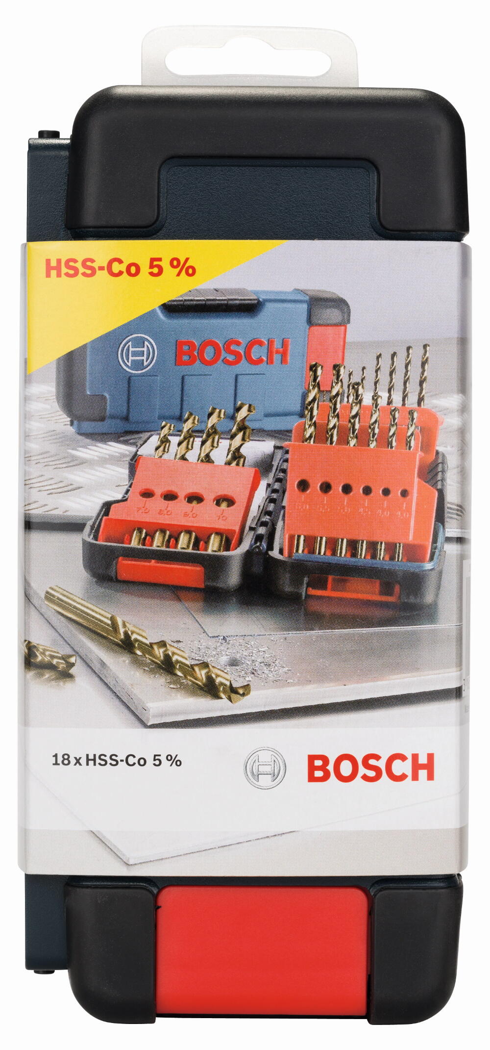 Zestaw wierteł kobaltowych do metalu Toughbox Bosch, 18 szt. - 2