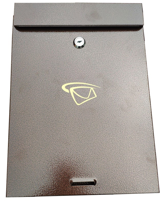 Skrzynka na listy 35 x 25 x 6 cm miedziana