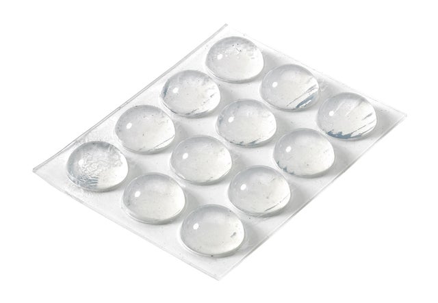 Odbojniki drzwiowe samoprzylepne 16x8 mm 12 szt.