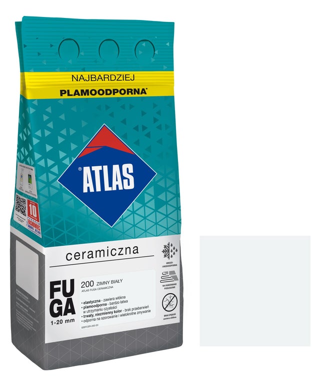 Fuga ceramiczna Atlas 200 zimny biały 5kg