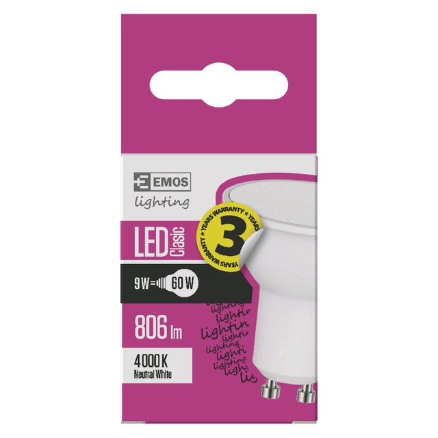 Żarówka LED GU10 7W 806lm4000K