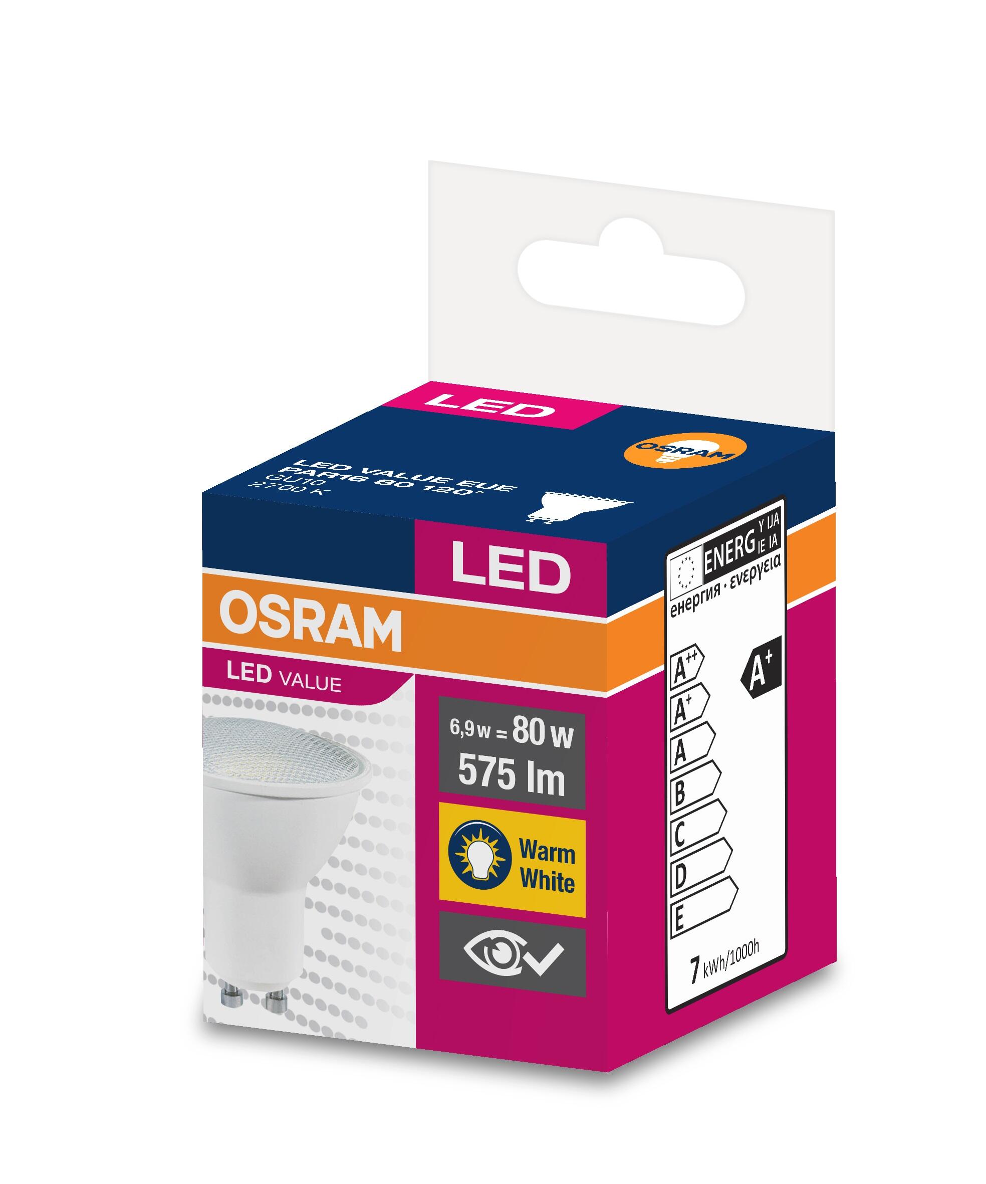 Żarówka LED GU10 6,9W 575lm 2700K - 2
