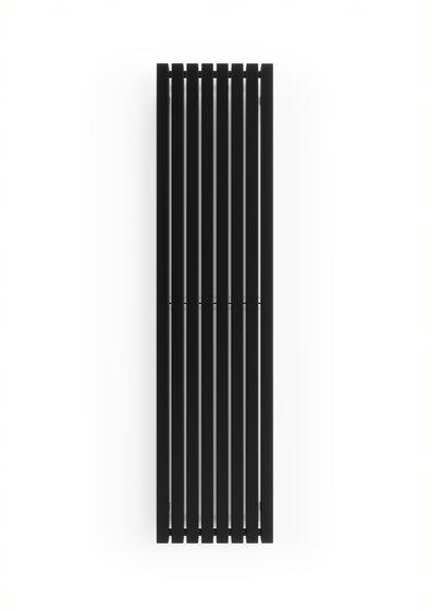 Grzejnik dekoracyjny TRP 160x39 cm, czarny matowy