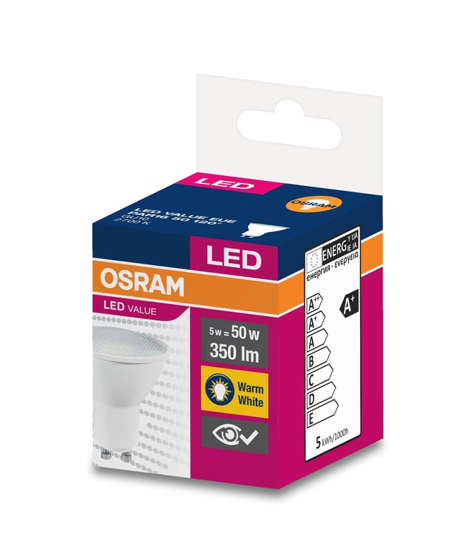 Żarówka LED GU10 4,5W 350lm 2700K