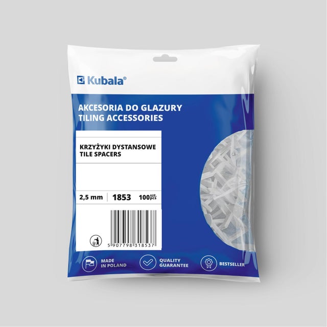 Krzyżyki do glazury 2.5 mm 100 szt.