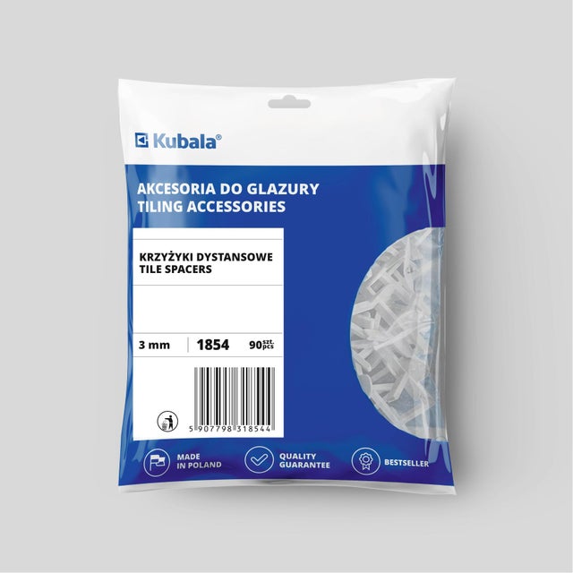 Krzyżyki do glazury 3 mm 90 szt.