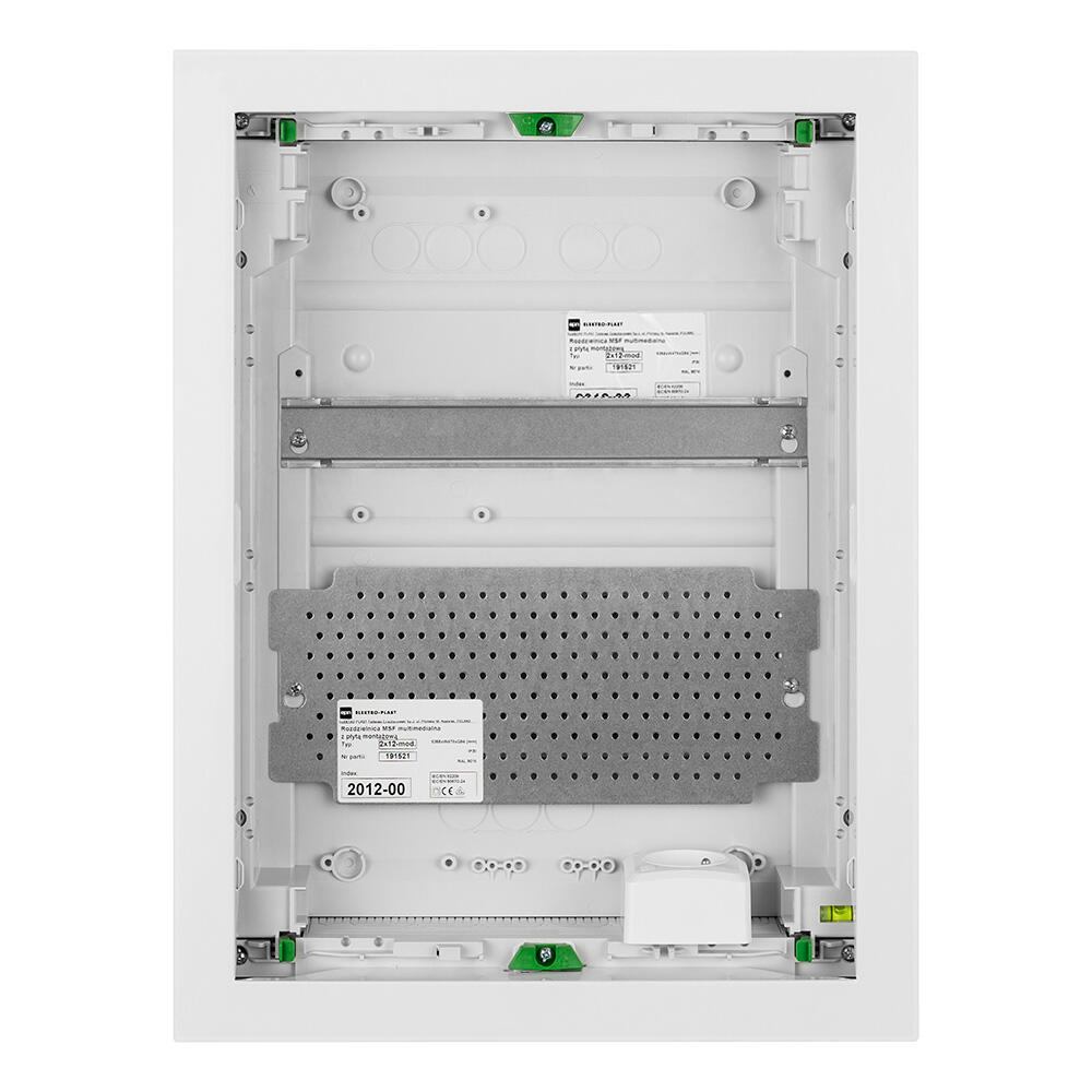 Rozdzielnica podtynkowa MSF 2x12 Multimedialna drzwi metalowe - 2