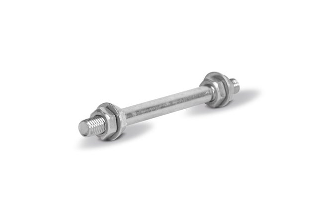 Komplet osiowy do koła do taczki 20 mm metalowy, śruba M12