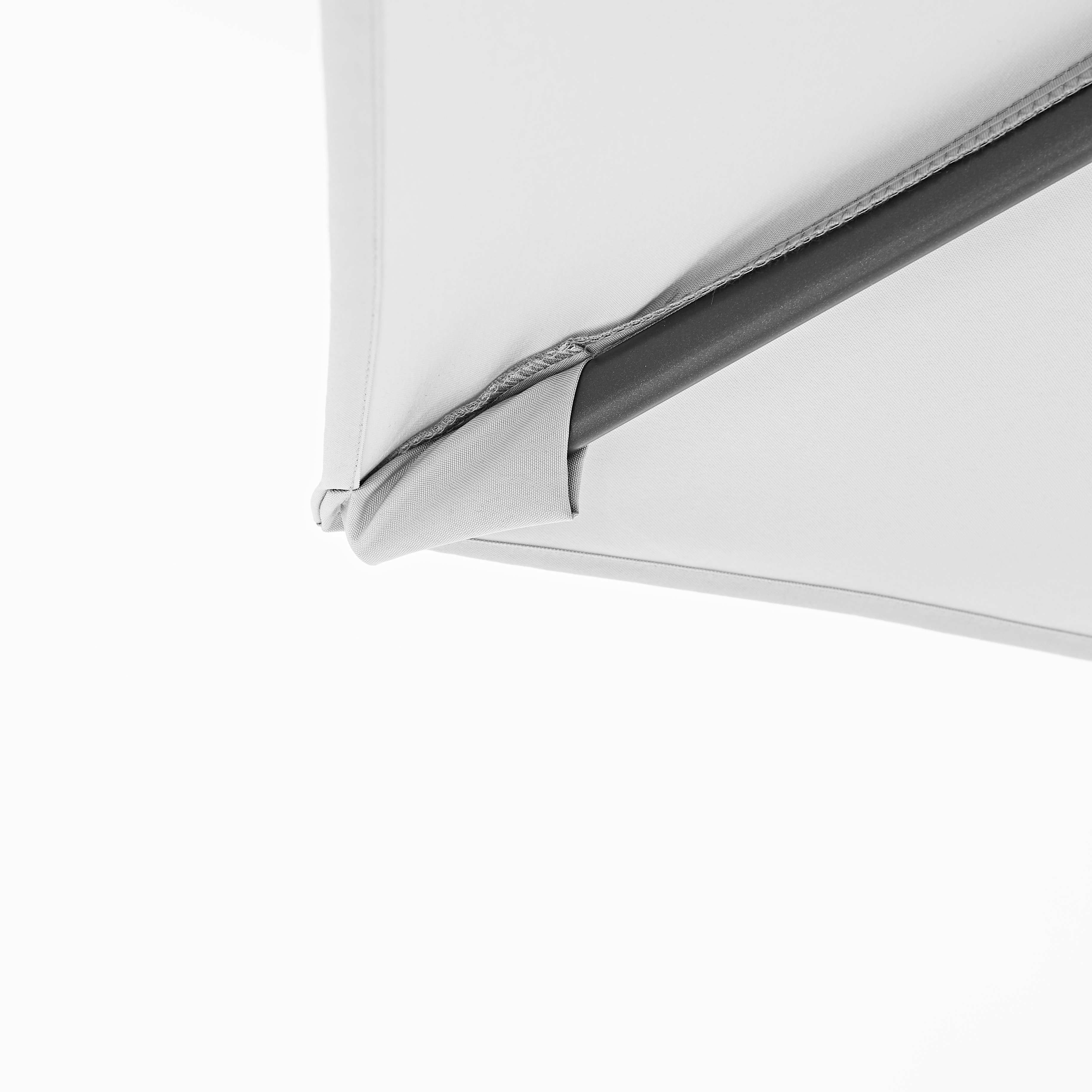 Ombrellone a palo laterale grigio Avea NATERIAL con telo esagonale bianco L 289 x P 289 x H 251 cm - 18
