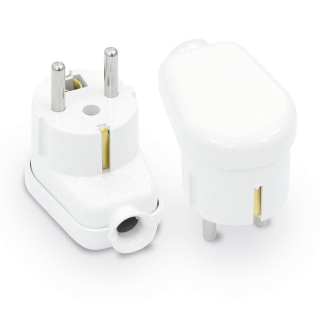 Wtyczka kątowa 16A z uziemieniem Uni-Schuko WT-16U