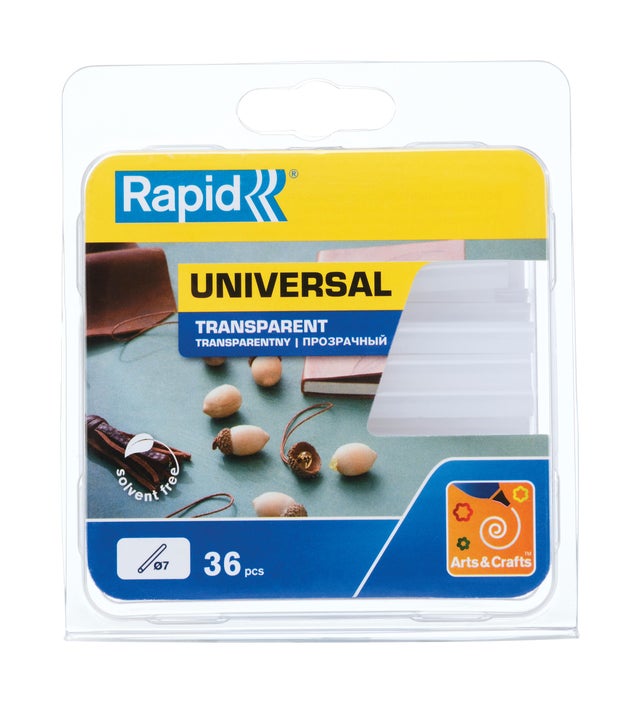 Klej uniwersalny przezroczysty 7 mm Rapid, 36 szt.
