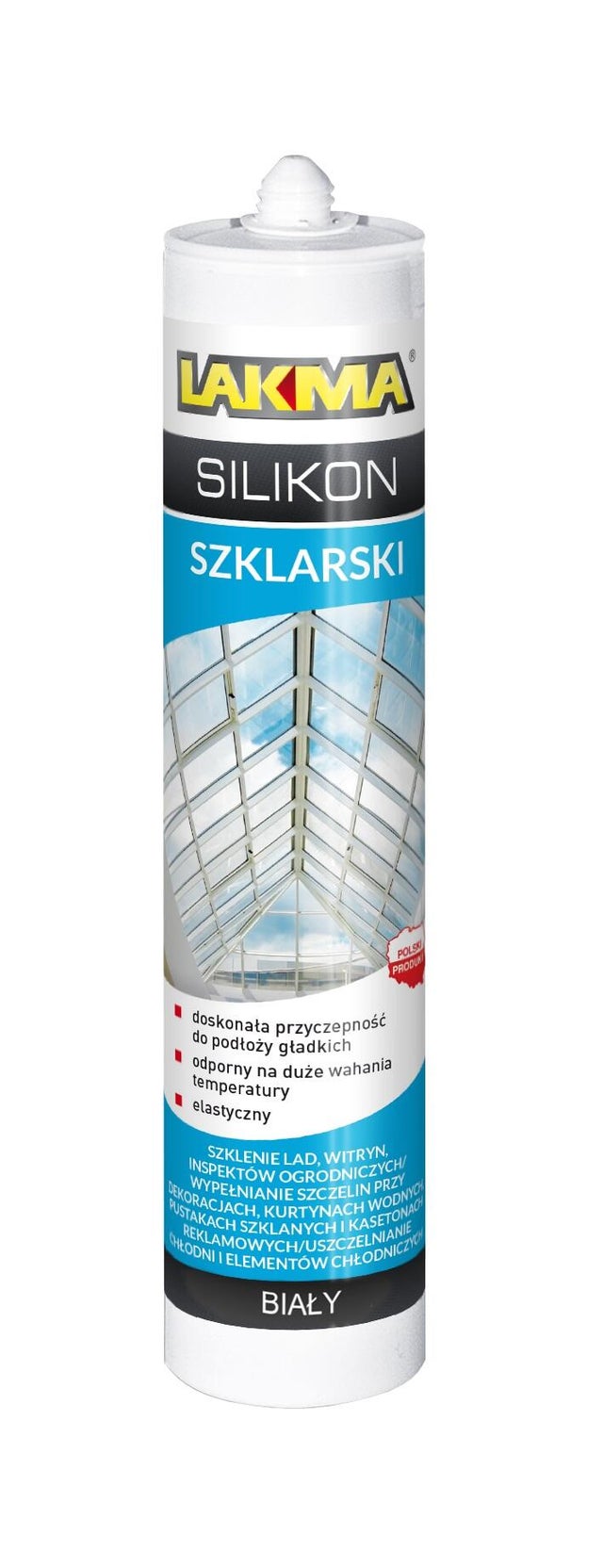 Silikon szklarski Lakma biały 300 ml