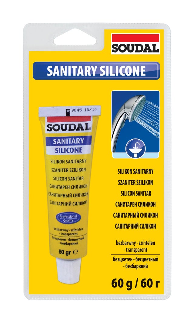 Silikon sanitarny Soudal bezbarwny blister 60g