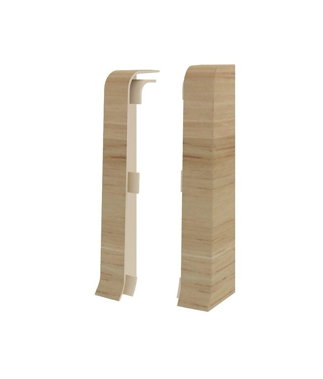 Zaślepka do listwy przypodłogowej Esquero 65x20x10mm jesion op.2szt