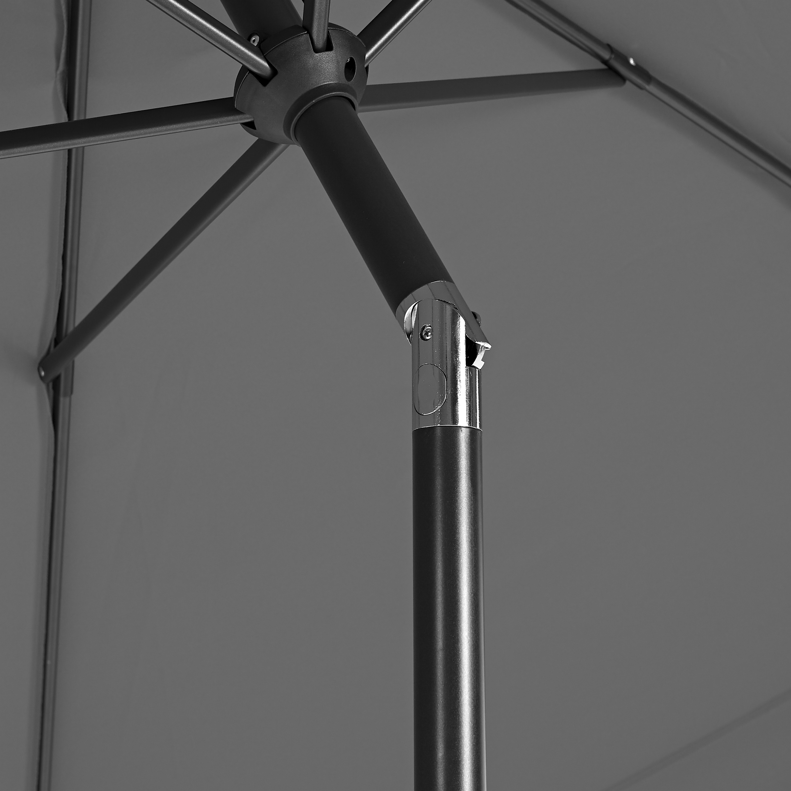 Chapéu de sol NATERIAL AVEA CINZA ESCURO D300CM - 5