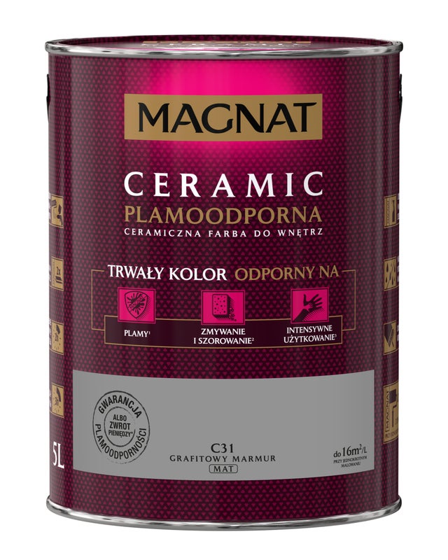 Farba Magnat Ceramic grafitowy marmur  5l