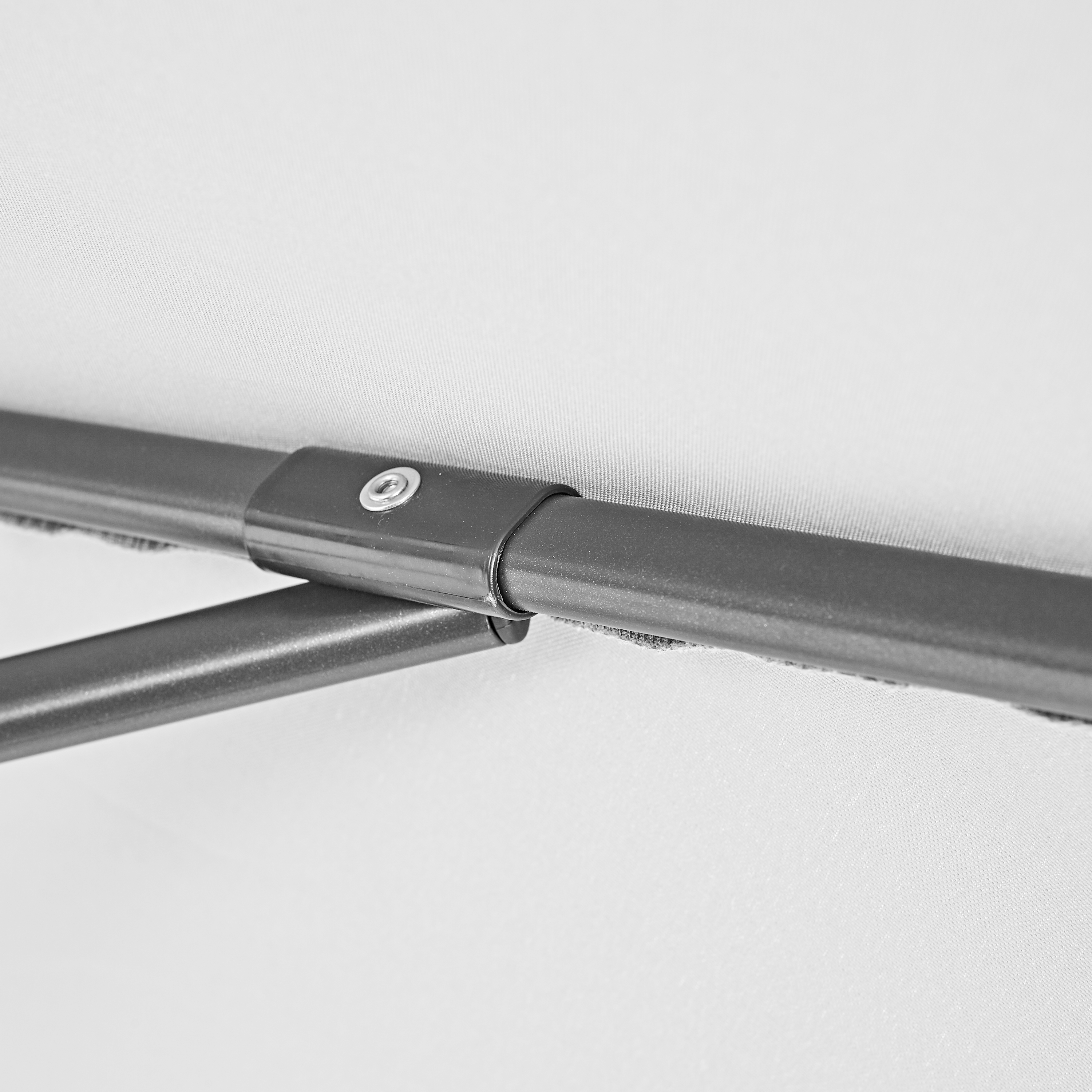 Ombrellone a palo centrale grigio Avea NATERIAL con telo rettangolare bianco L 300 x P 194 x H 255 cm - 6