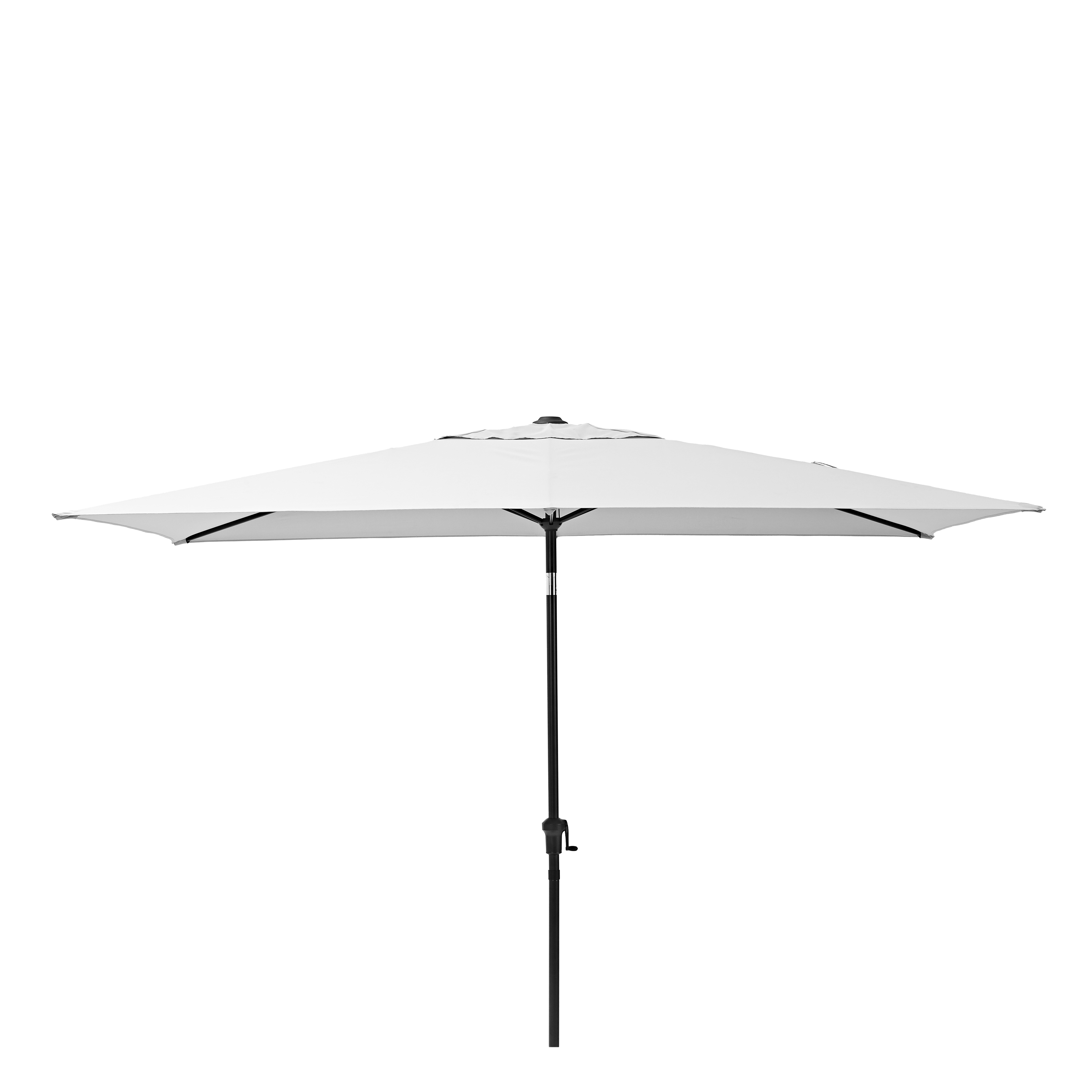 Ombrellone a palo centrale grigio Avea NATERIAL con telo rettangolare bianco L 300 x P 194 x H 255 cm - 4