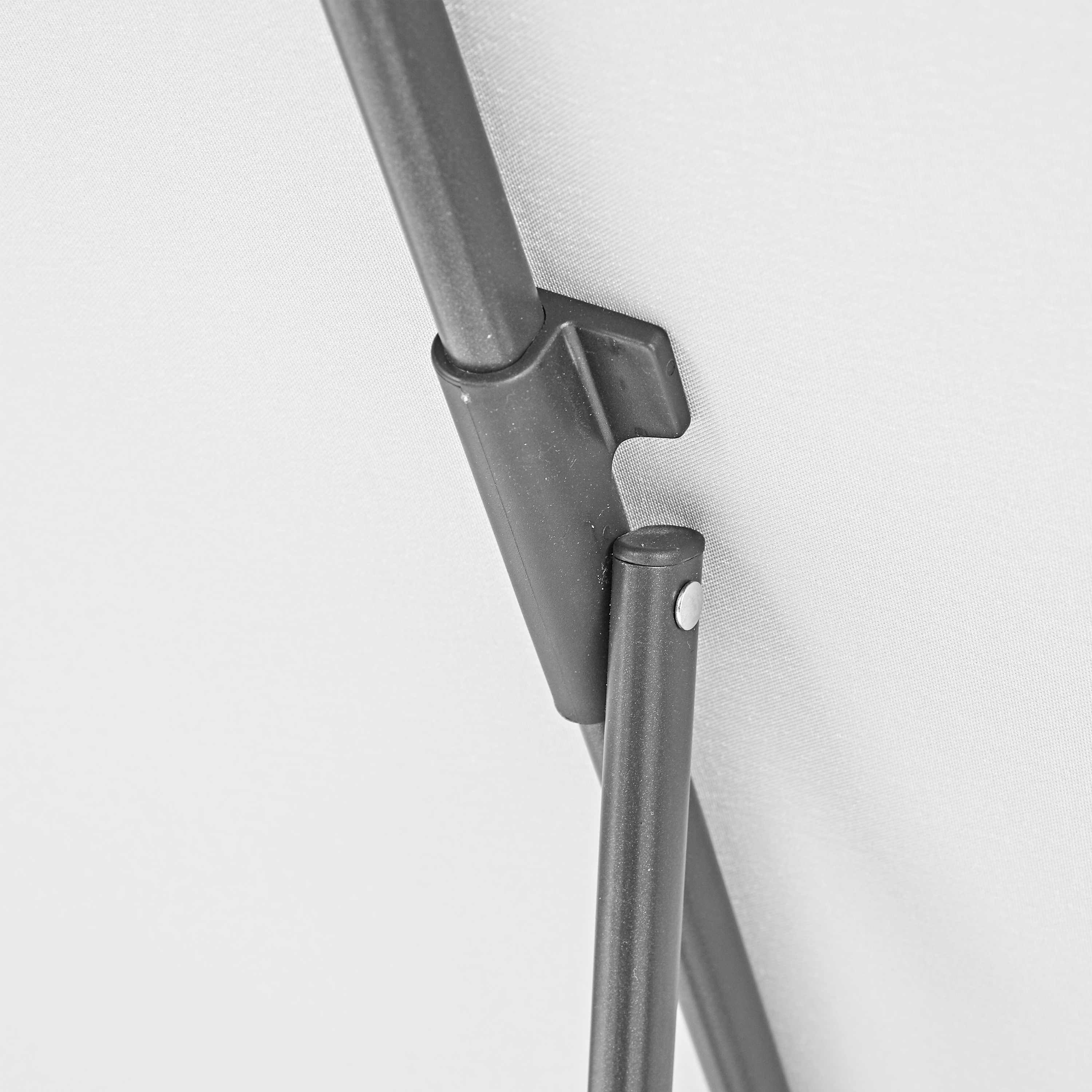 Ombrellone a palo centrale grigio Avea NATERIAL con telo rettangolare bianco L 300 x P 194 x H 255 cm - 7