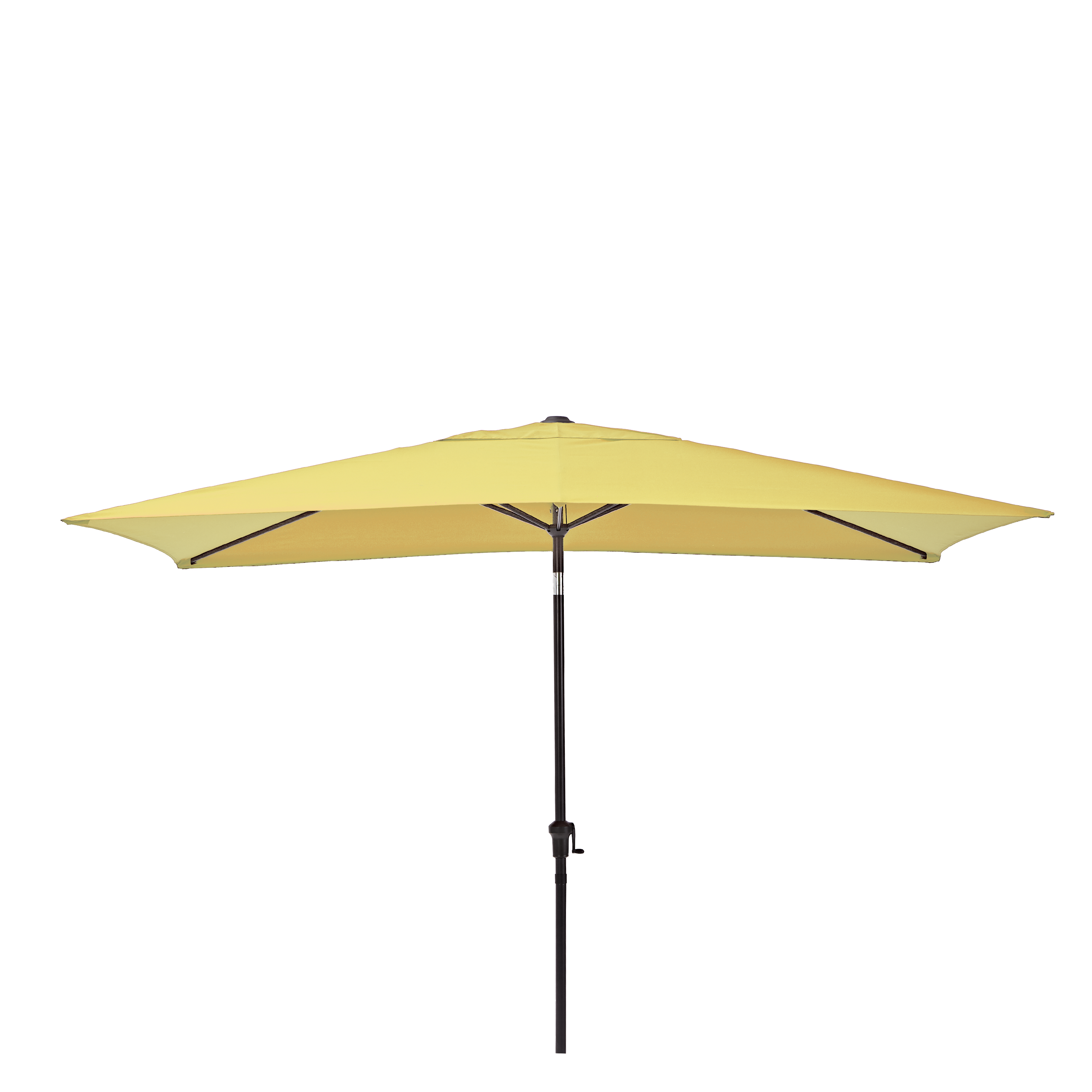 Ombrellone a palo centrale grigio Avea NATERIAL con telo rettangolare giallo L 300 x P 194 x H 255 cm - 6