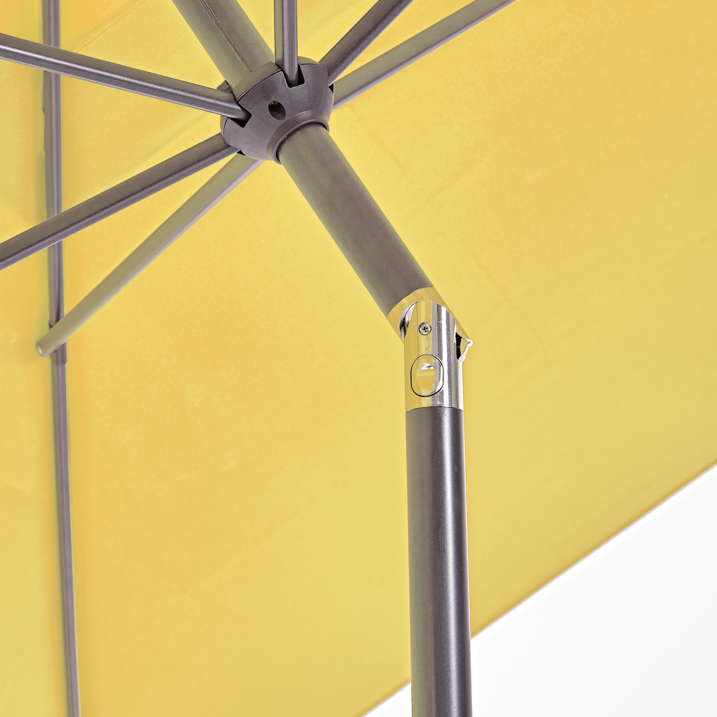Ombrellone a palo centrale grigio Avea NATERIAL con telo rettangolare giallo L 300 x P 194 x H 255 cm - 10