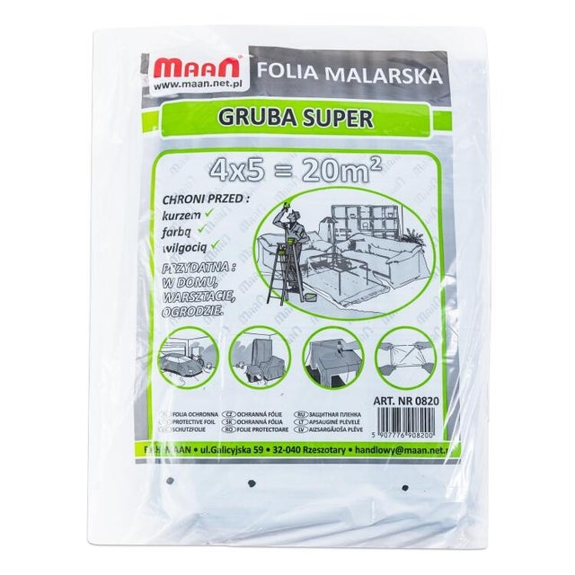 Folia malarska super gruba 4x5m