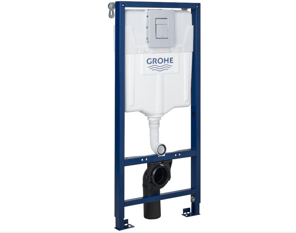 Stelaż WC podtynkowy Grohe Solido Even 3 w 1 przycisk chrom - 3
