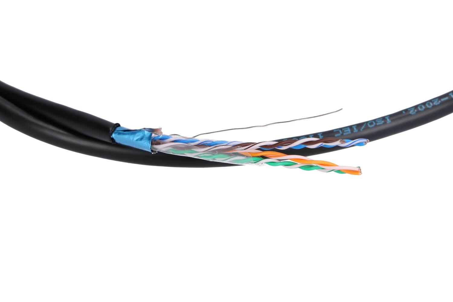 Kabel FTP (F/UTP) kat 5e ekranowany 1m - 2