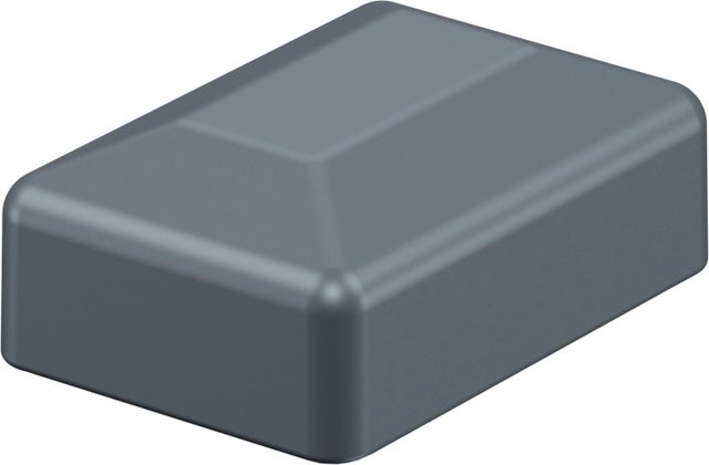 Nasadka plastikowa na słupek 60x40 mm, grafitowa