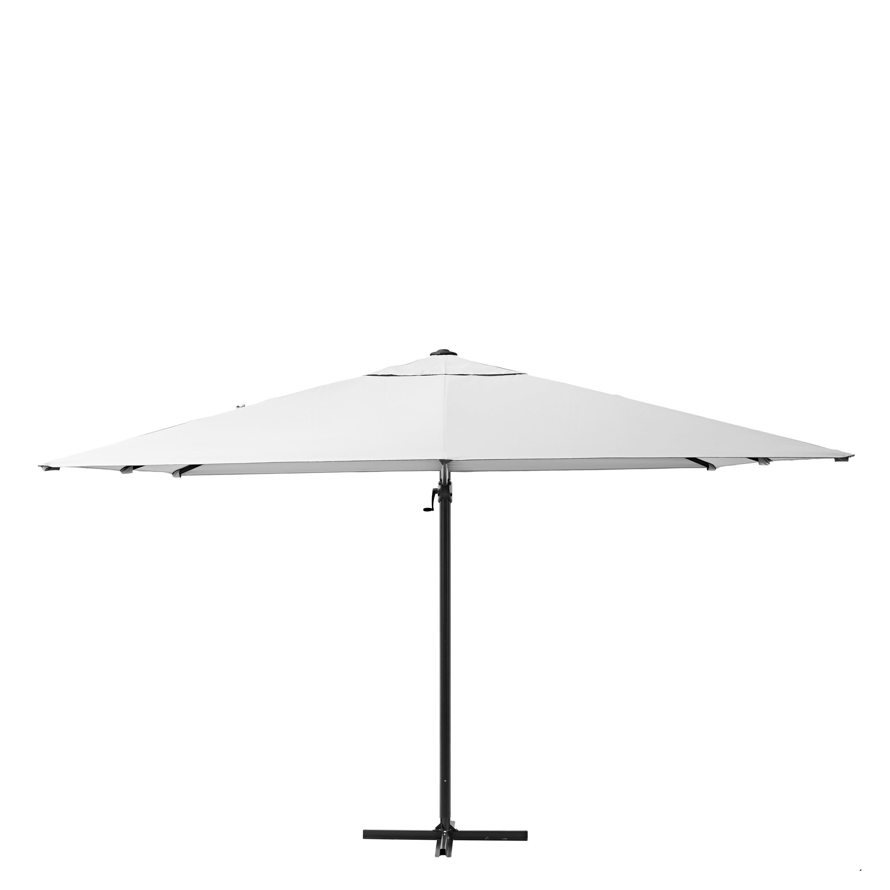 Ombrellone a palo laterale grigio Aura NATERIAL con telo quadrato bianco L 286 x P 286 x H 264 cm - 13