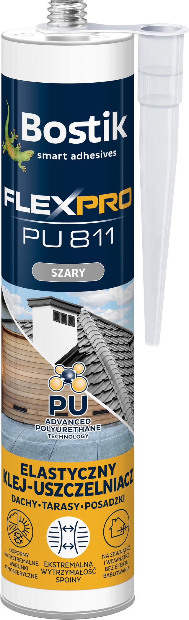 Klej poliuretanowy Bostik FlexPro PU811 szary 300ml