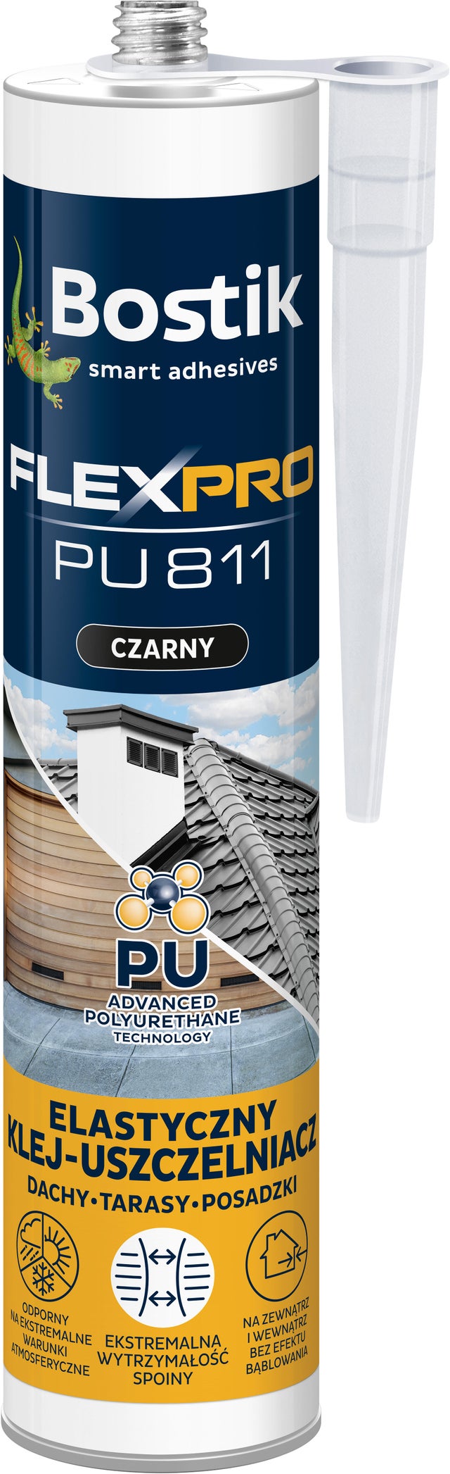 Klej poliuretanowy Bostik FlexPro PU811 czarny 300ml