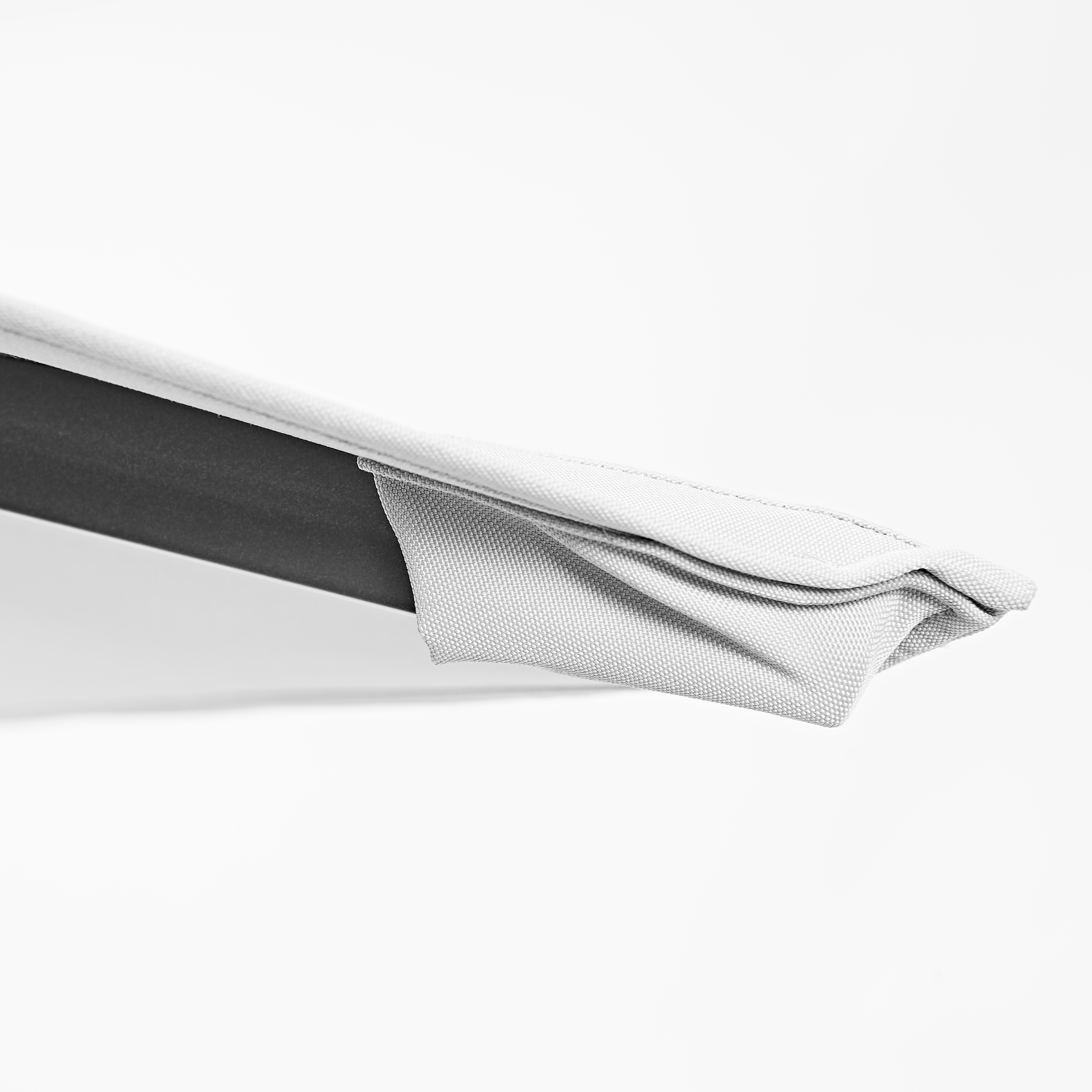 Ombrellone a palo laterale grigio Aura NATERIAL con telo quadrato bianco L 286 x P 286 x H 264 cm - 25