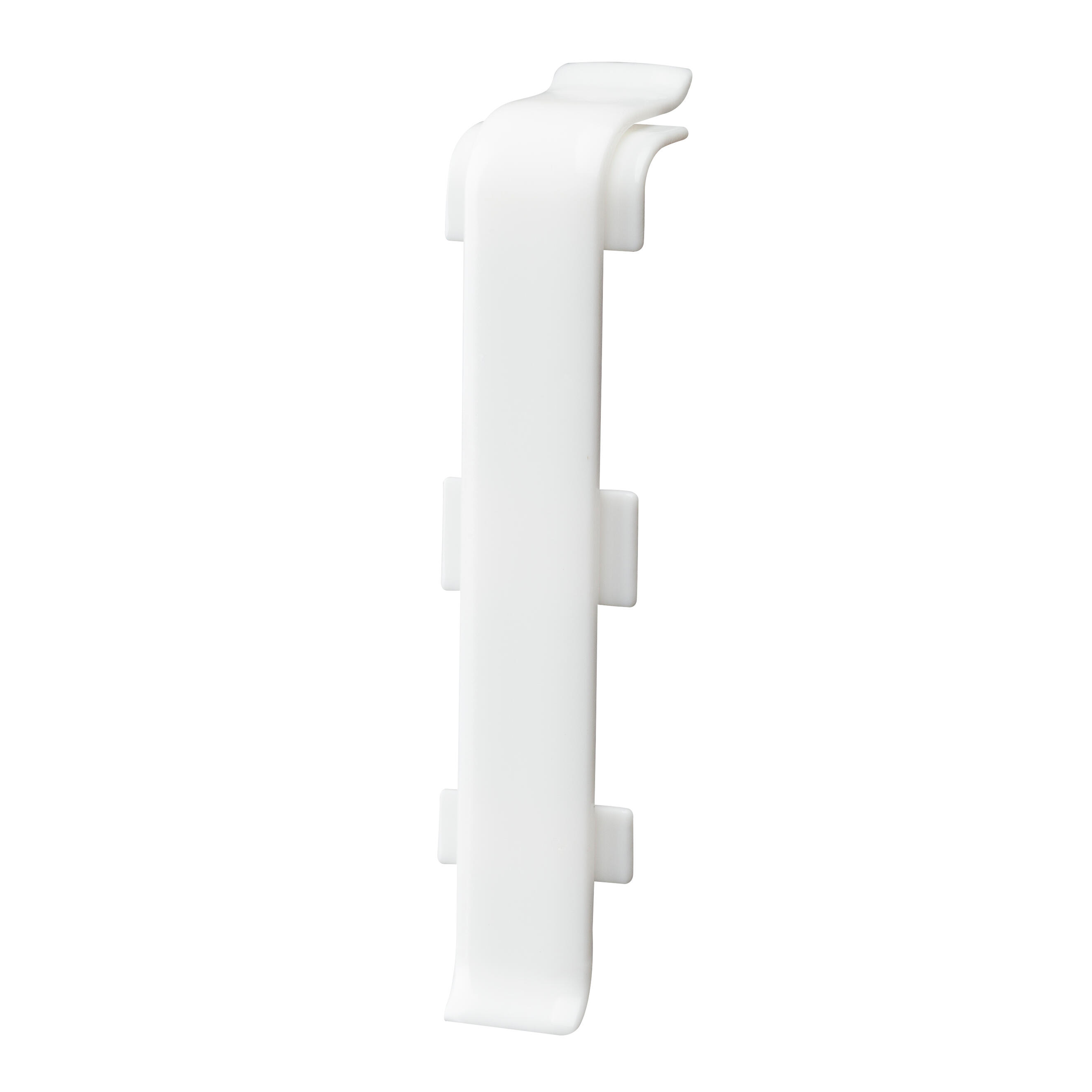 Łącznik do listew przypodłogowych Indo 70x26x17mm biały połysk 2szt