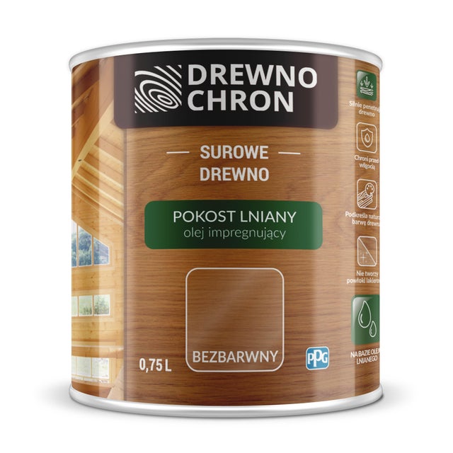 Pokost lniany Drewnochron 0,75l