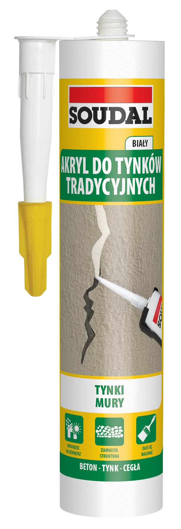 Akryl do tynków tradycyjnych Soudal 280ml