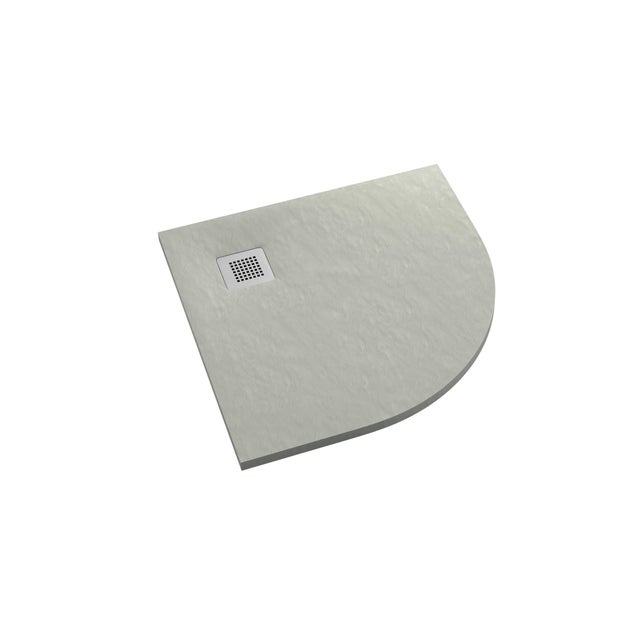 Brodzik kompozytowy Schedpol Atakamit cement 90x90x3,5 cm BRC3104CTST-M2