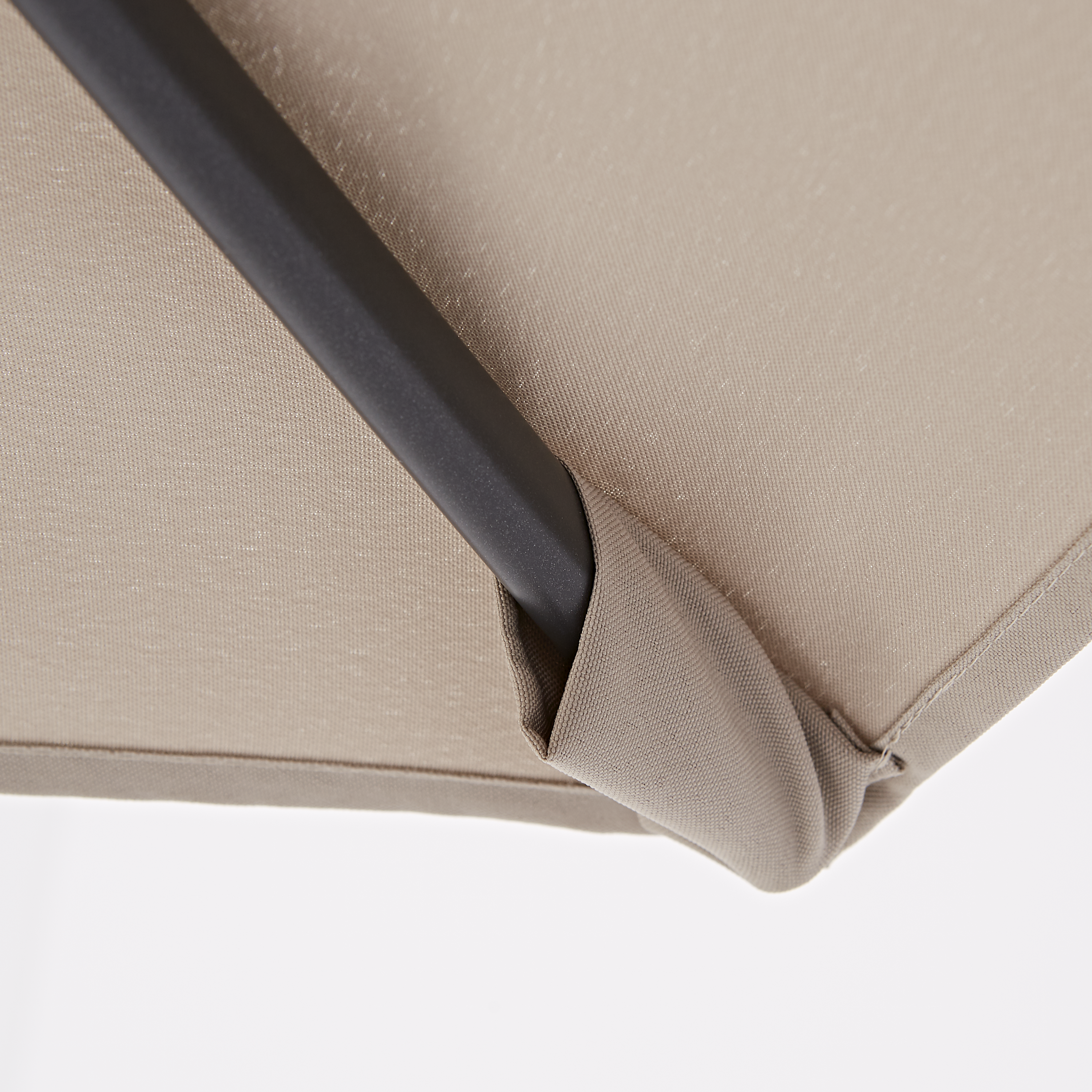 Ombrellone a palo laterale grigio Polar con telo esagonale tortora L 290 x P 290 x H 245 cm - 9