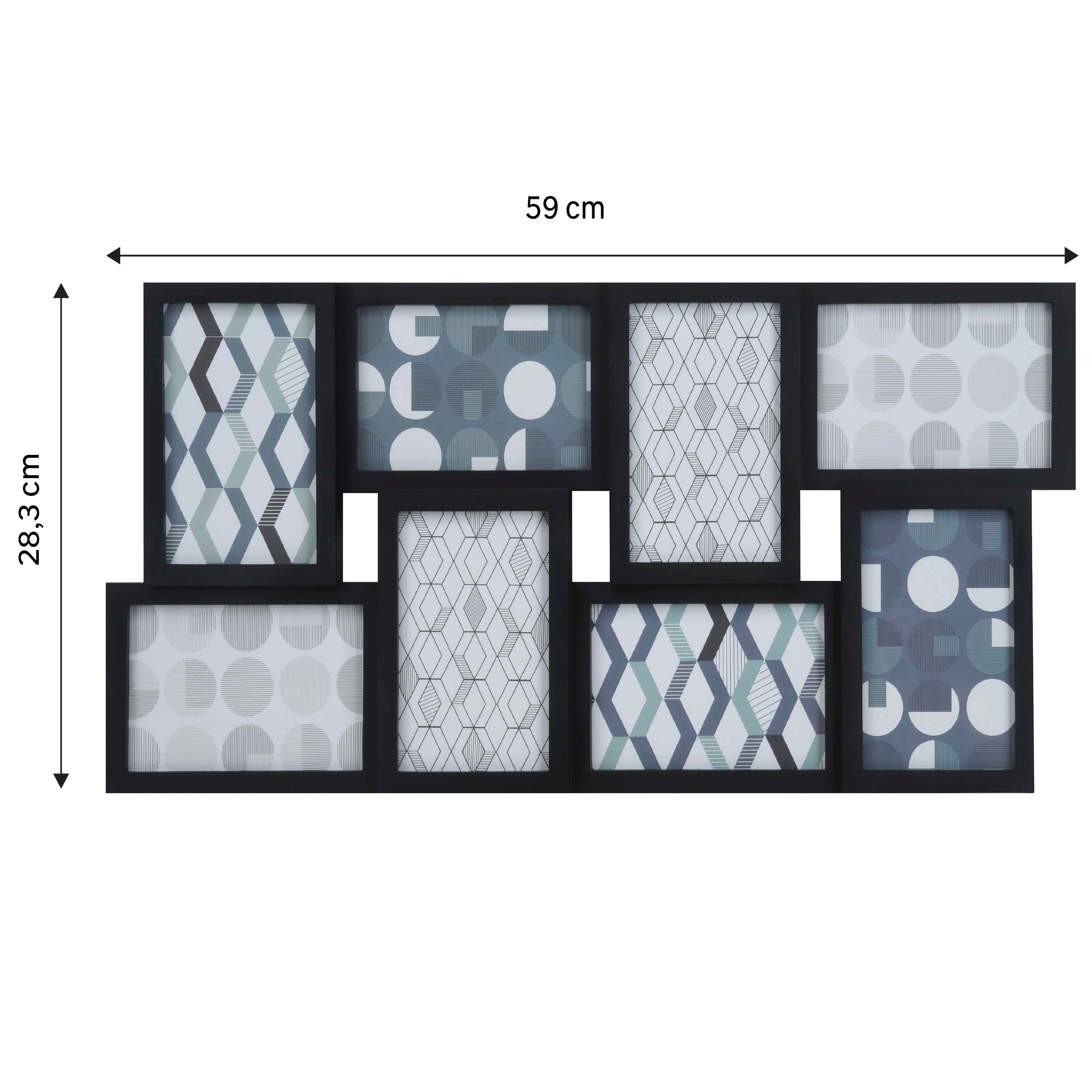 Multifotos Daby negro de 59x59 cm INSPIRE - 3