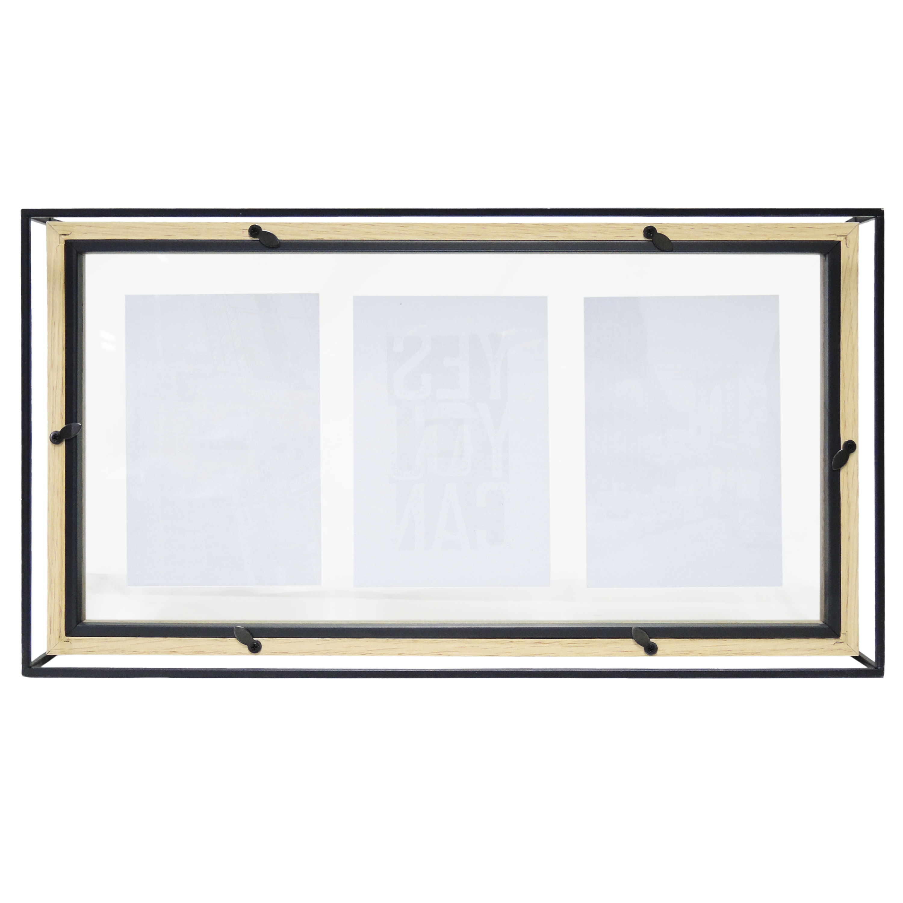 Cadre photo multiple Facto chêne, Industriel H.15 x l.42 cm - 7