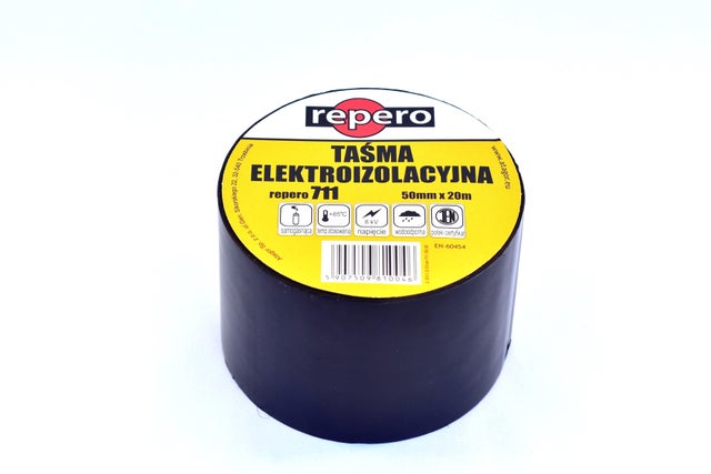 Taśma elektroizolacyjna Repero 711 50mm/20m czarna