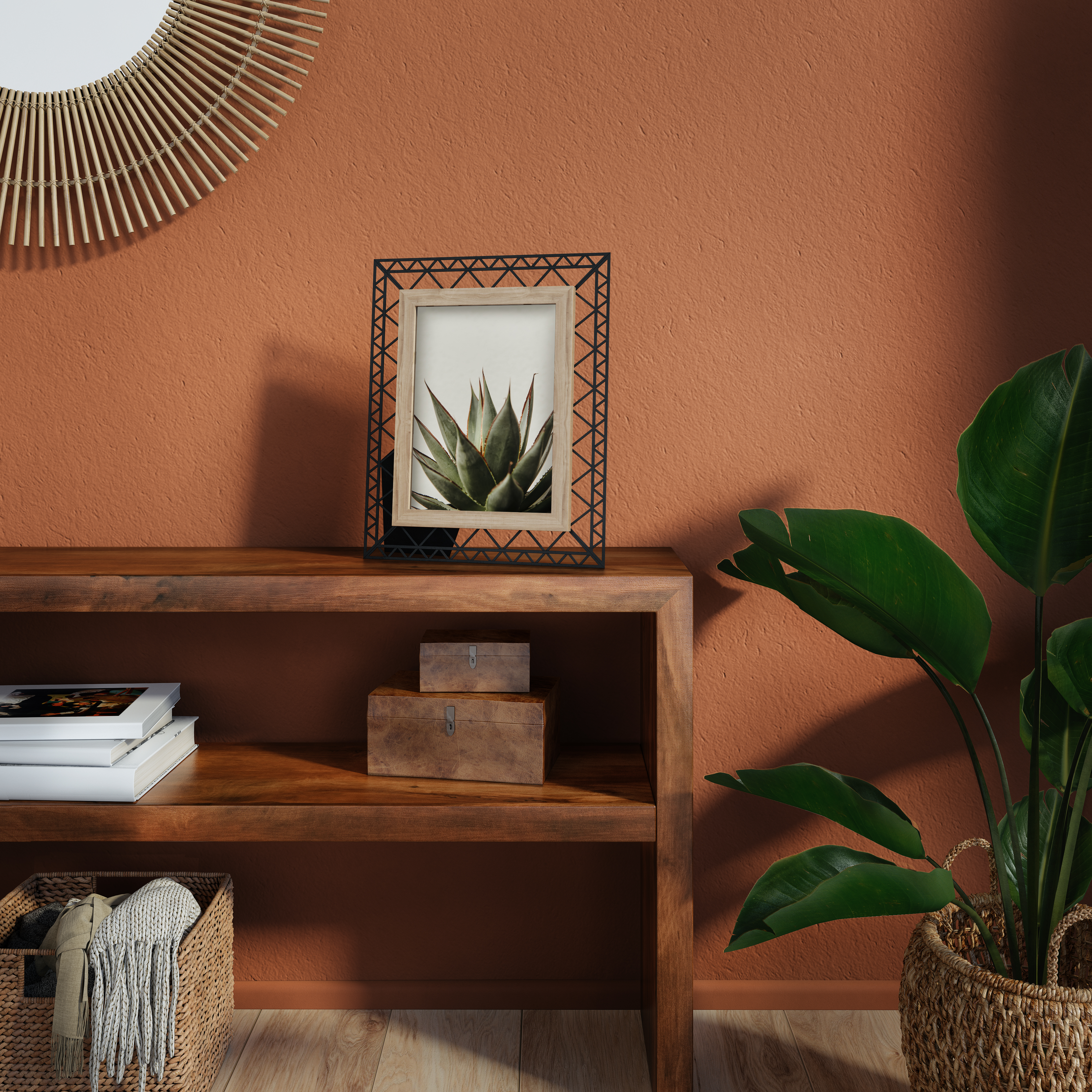 Cornice 10x15 cm in legno marrone lucido per foto INSPIRE Manam - 10